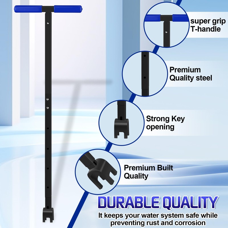 Water Meter Key Shut Off Tool 15 Inch to 28