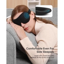 LKY DIGITAL Sleep Mask for Side Sleeper 3 Pack, Blackout 3D Eye Mask for Sleeping, Night Bli