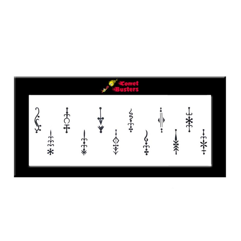 Comet Busters Black Designer Bindis