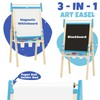 Belleur Wooden Art Easel for Kids 2+, Adjustable Double Sided