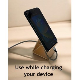 Cell Phone Stand/Dock Cradle Holder for Use on Desk, Table or Counter-top. Compatible with All Andriod Smatphones, All iPhones and Most Tablets (Black)