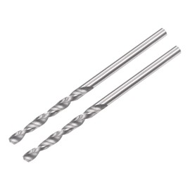 sourcing map Pack of 2 Solid Carbide Drill Bits Spiral Drill High Performance Drill Bits Ultra Hard 2 mm C2/K20