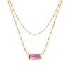Ritach Layered Birthstone Necklace October for Women Mothers 14K Gold