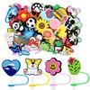YEALQUE Random Different 50PCS 0.32in Straw Covers Cap Dust Proof