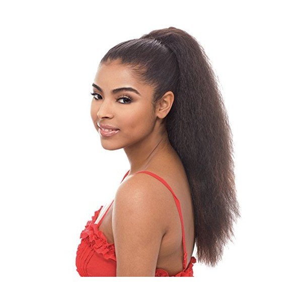DREAM CHOICE LONG (1B Off Black) - Janet Collection Noir Synthetic Drawstring Ponytail