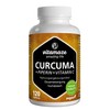 High-Dose Turmeric + Piperine Curcumin + Vitamin C Capsules Vegan