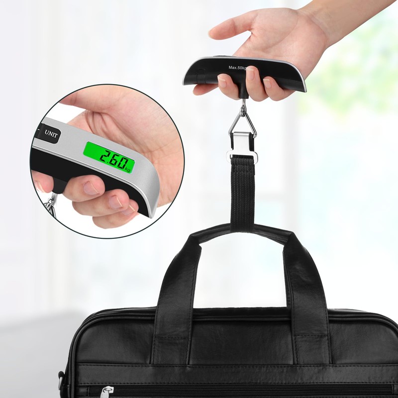 Brencco Electronic Luggage Scales, Portable Scales Max 50 kg/110 Lb,