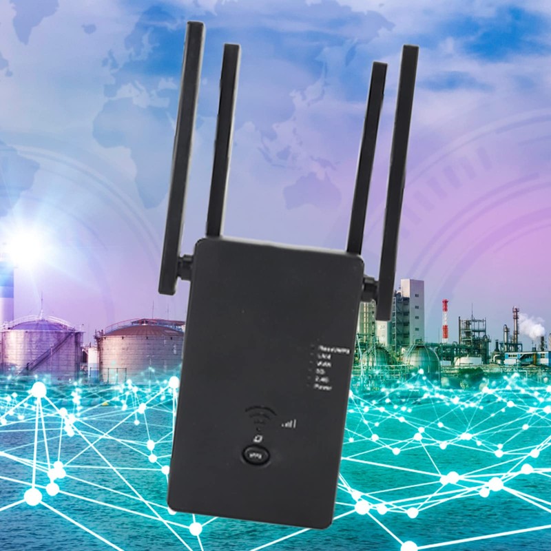 1200Mbps WiFi Extender for Home Office, 5G Dual Band WiFi