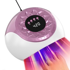 iKeener Nail Fungus Laser Device, 15 x 470 nm Blue Light & 42 x 650 nm Nail Fungus Light Therapy Device for Home, Large Design for Toes and Fingernails