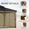 BPS 10' x 12' Gazebo Universal Mosquito Netting Screen Replacement,