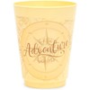 Sparkle and Bash Travel-Themed Plastic Party Cups - Compass Design