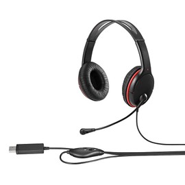 Buffalo BSHSHUS305BK PC Headset USB Connection with Large Driver Black