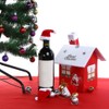 ONEYIM 10pcs Mini Santa Hat Wine Bottles Cover Home Christmas