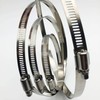 EesTeck 2Pcs 12"(Diameter) Adjustable 304 Stainless Steel Duct Clamps Hose