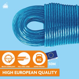 LAUNDRYSpecialist Washing line 50 meters with steel core - MADE IN HOLLAND - weatherproof and extra long - non-slip clothesline for home and camping - extra strong