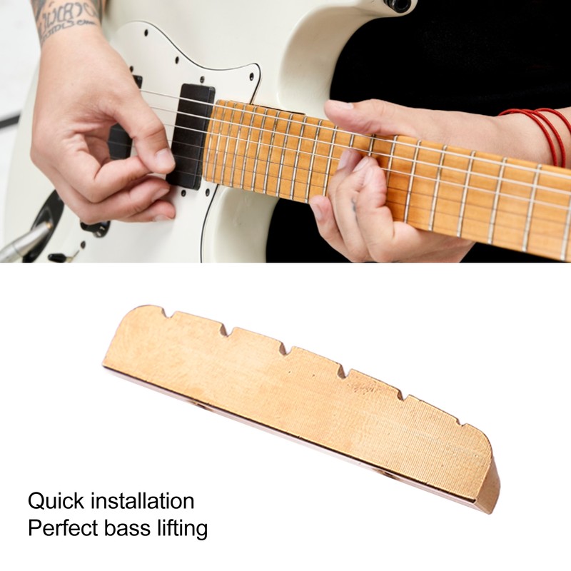 Brass Nut for Electric Acoustic Guitar Bass Pre Slotted Instrument