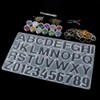 Crystal Epoxy Mold Kit DIY Alphabet Number Silicone Mould Necklace