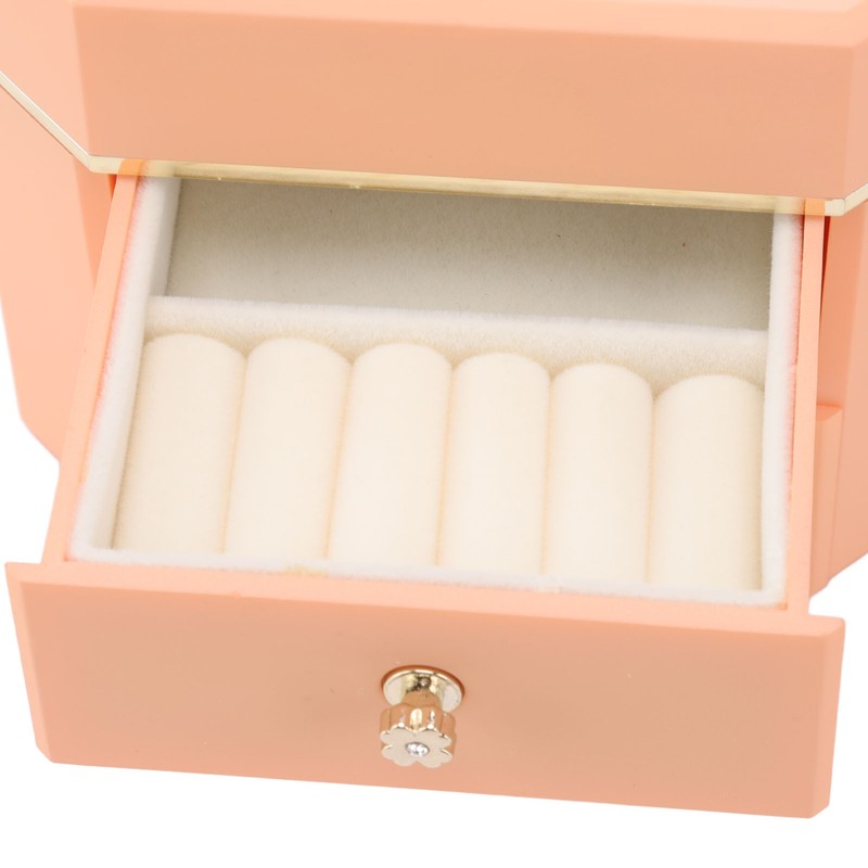 Forever Flower Double Drawer Octangle Gift Jewelry Packaging Storage Jewelry