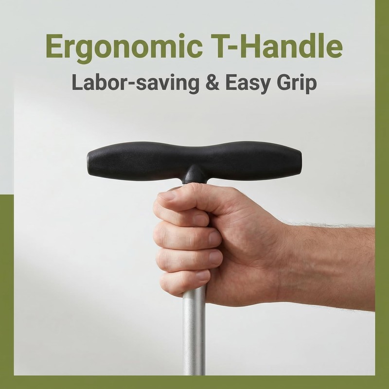 CRAFTZONE Bulb Planter Tool with Long Handle and Foot Pedal