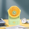 Desk Fan USB Charging Adjustable Angle Cute Portable Multifunction Air