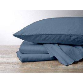 Split Sheet Set for Adjustable Beds - 800 Thread Count - 100% Egyptian Cotton Sateen Weave - 5 PC Bed Sets - 15" Deep Pocket - All Around Elastic - (5 PC Split California King, Mediterranean Blue)
