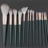 14-Piece Makeup Brush Set: Foundation & Cosmetic Brushes 14-Piece Brush Set - Green