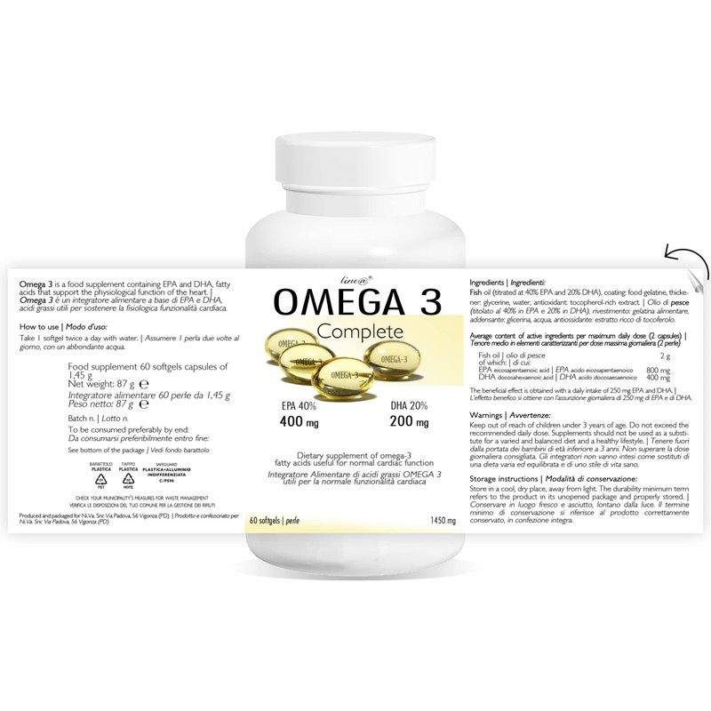 Omega 3 Line@ | 60 Beads | Double Concentration |