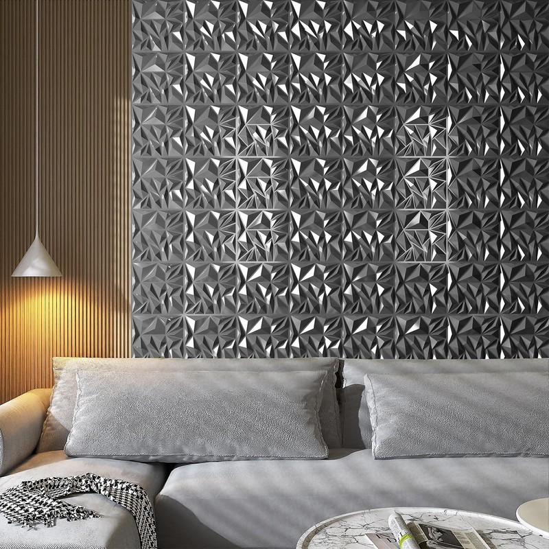 Art3D 33-Pack 3D Wall Panels - Diamond Textured Feature Paneling