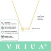 VRIUA Safety Pin Necklace 14K Gold Plated Dainty Gold Pin
