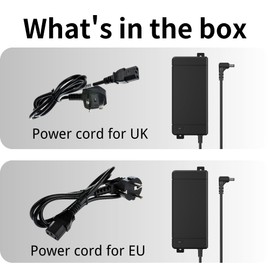 24-Volt 120-Watt Power Supply | Input 90~264V AC 50/60Hz Output 24V DC 5A, with 2.1x5.5mm DC Connector & British Plug | Apply for Mode B 24V PoE Injector/Switch, 24V 120W 5A Power Block
