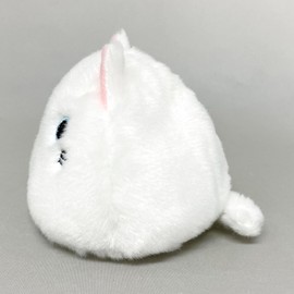 Sanei Boeki Cat Cockango White (Reprint) W 3.5 x D 3.1 x H 2.8 inches (9 x 8 x 7 cm) Plush Toy