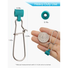 Facikono Fishing Line Sinker Slides Catfishing Rig, Saltwater Heavy Duty Sinker Weights Connector with Duo Lock Snaps