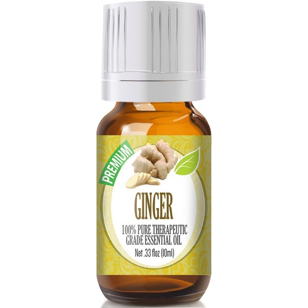 Healing Solutions 10ml Oils - Ginger Essential Oil - 0.33 Fluid Ounces
