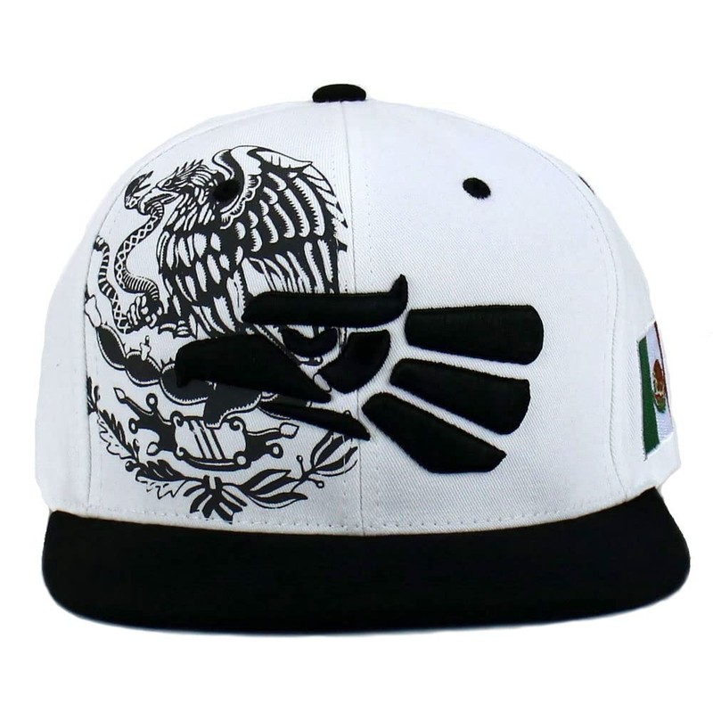 Mexican Hat Snapback Hecho En Mexico Eagle Aguila Flag Flat