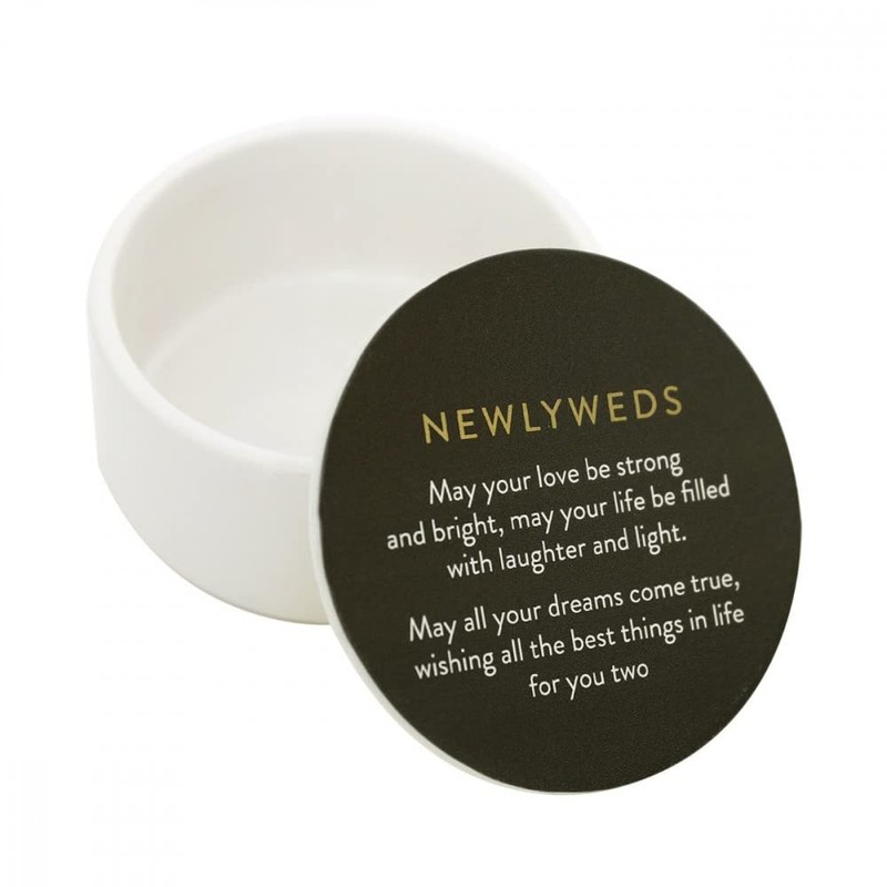 Splosh Wedding Newlyweds Small Trinket Box, 10 x 10 x