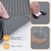WUDIALIEN Silicone Coffee Mat with Raised Edges, 24'' x 16''