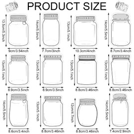 60 Pcs Rustic Mason Jars Bulletin Board Cutouts Mason Jar Cutout Industrial Mason Jar Classroom Decor Assorted Mason Jar Bulletin Board Decorations for Classroom Home Bulletin Board Decor