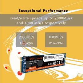 MMOMENT MT34 256GB NVMe M.2 2280 Internal SSD PCIe Gen3x4
