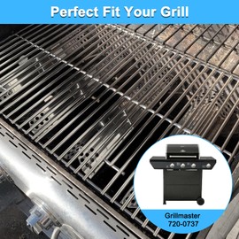 Adviace Replacement Parts for Grillmaster 720-0737, Grill Grates & Heat Plates & Burners Replacement for Grill Master 720-0737 7200737 3 Burner Gas Grill
