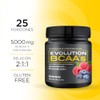 EVOLUTION, Aminocidos BCAA, Suplemento Alimenticio, Leucina, Sin Gluten, Pre Workout,
