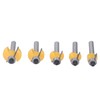 5 Pcs Round Over Router Bit 8mm Shank Carbide Corner