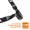Axa Unisex - Adult 2231034205 Chain Lock, Black, 110 cm