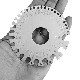 PRECISE Gauge for Sheet and Plate Iron and Steel, Also Measures Wire Gauge: TM-30000
