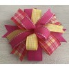 Handmade 10" Spring Wreath Bow, Easter Lantern Bow - Pink