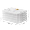 Lunhoo 4 Layer Dumpling Box, Food Storage Containers with Lid
