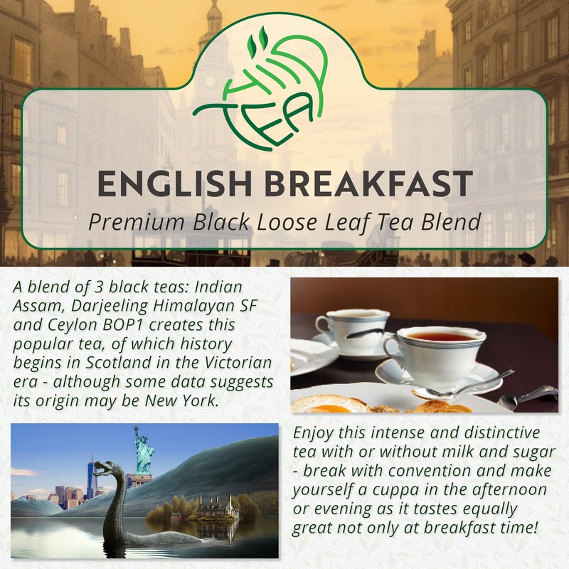 English Breakfast Loose Leaf Tea - Blend of Indian Assam