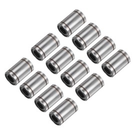 uxcell 12pcs LM10UU Linear Ball Bearings, 10mm Bore Dia, 19mm OD,29mm Length, Linear Motion Bearing for CNC Machine Tool 3D Printer