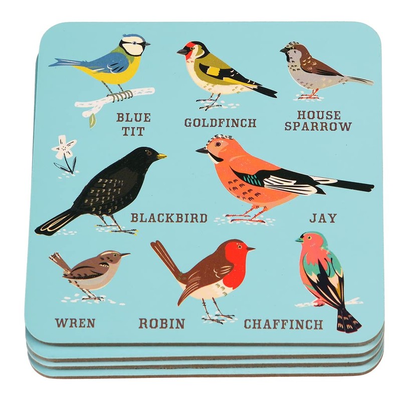 Garden Birds Coasters (set Of 4)