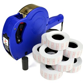 MX5500 DSL Pricing Gun Labeller Shop Office Free 10 Rolls Price Label + Spare Ink (Blue)