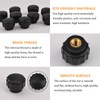 MOROBOR M4 Knurled Thread Clamping Knob 10 Pcs Black Plastic